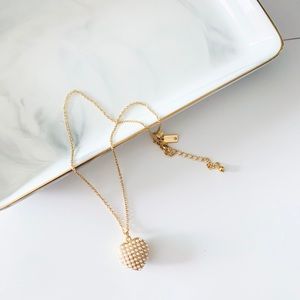 Kate Spade Pearl Heart Pendant Necklace